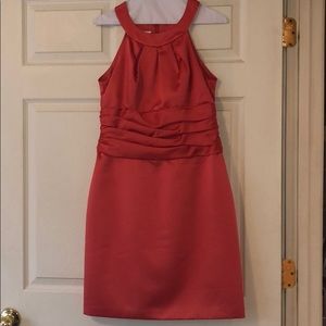 David’s Bridal guava /coral dress Size 8